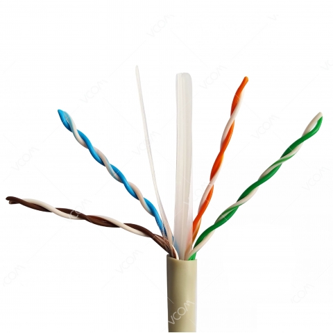 Cáp LAN CAT6 UTP 23AWG 4PRS – PVC 305m – VCOM | Le Hoàng Corp