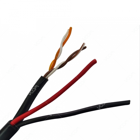 DÂY CAMERA LIỀN NGUỒN 2x(2×0.5)Cu + 2VCm0.5mm2 – PE – OVAL